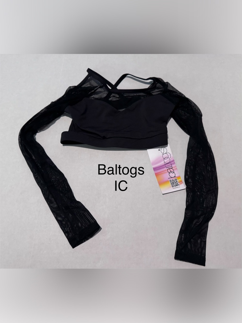 NWT Baltogs X-Back Mesh Crop Top - IC